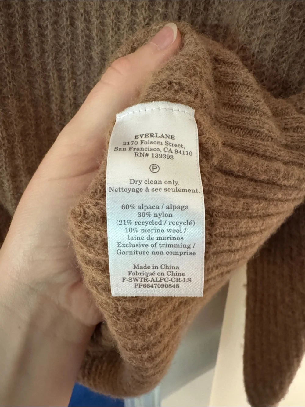 Everlane Alpaca Sweater